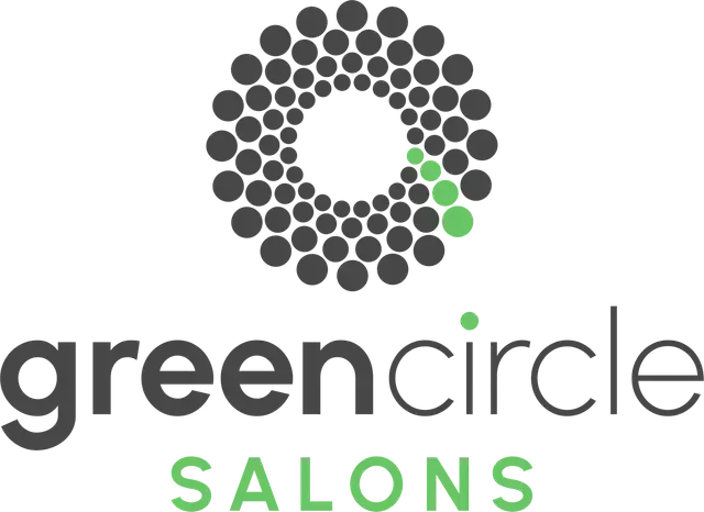 Green circle salon logo